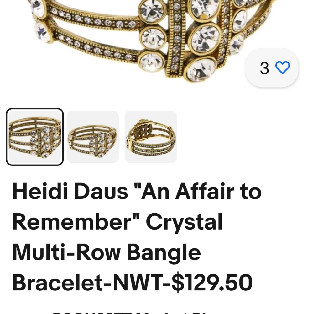 Heidi Haus Crystal multi-row bangle bracelet